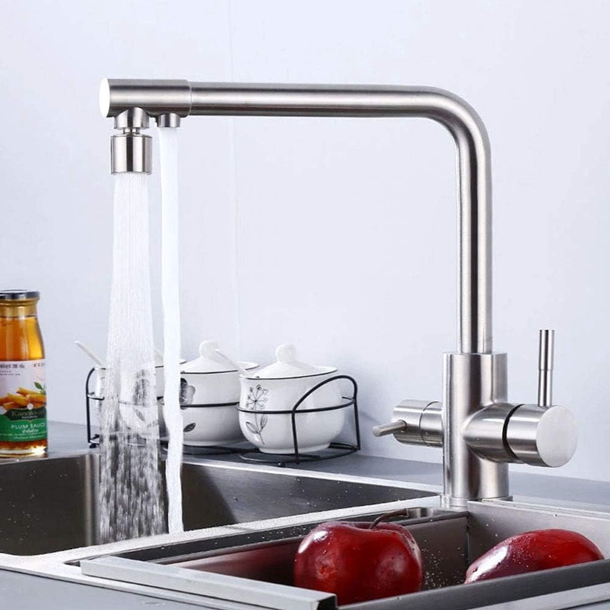 Kraan Vouwbaar - RVS - Warm en Koud - Ideaal voor Keuken en Badkamer - ShopVlot