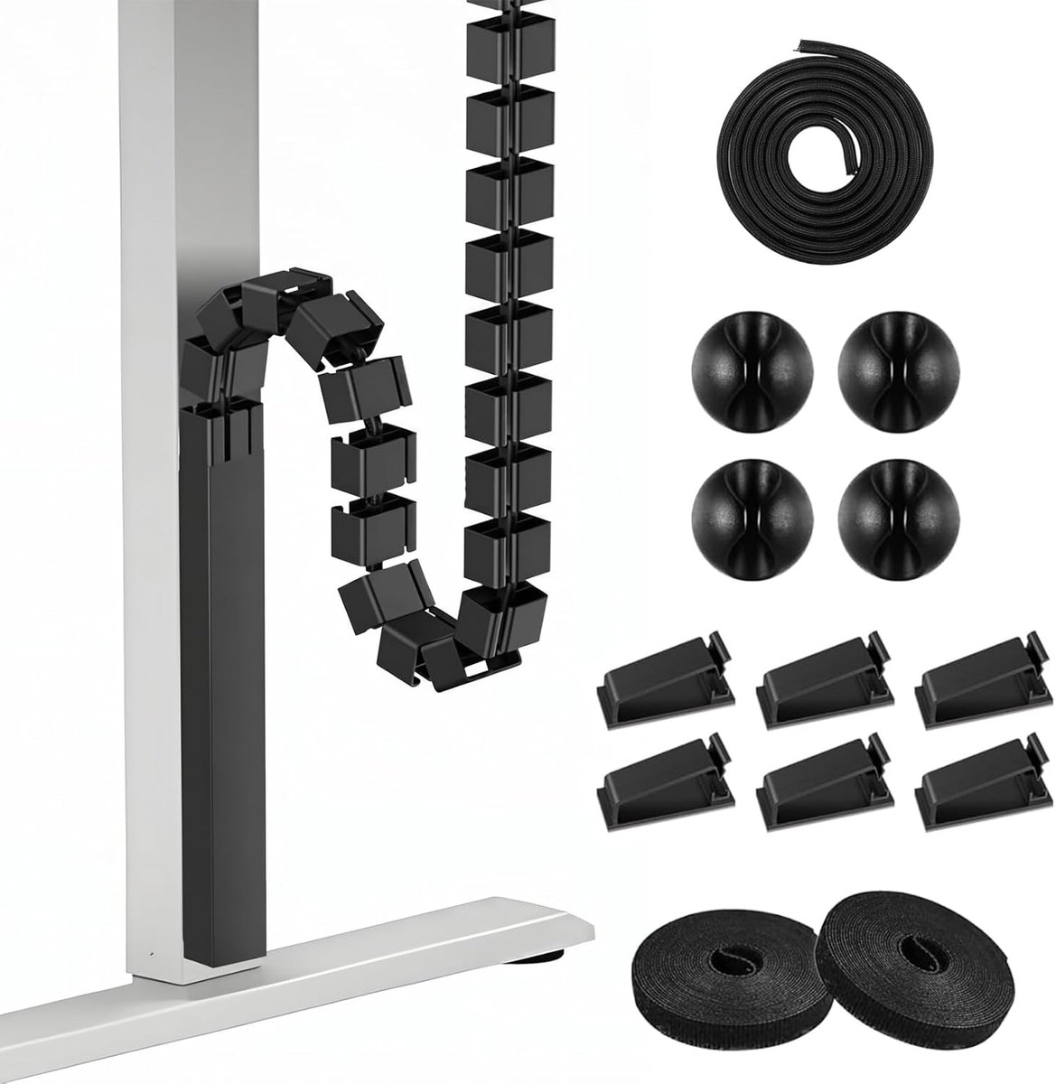 Kabelgoot, magneetbevestiging, kabelgoot, zelfklevend, 132 cm, rechthoekig modulair design, duurzaam en niet - ShopVlot