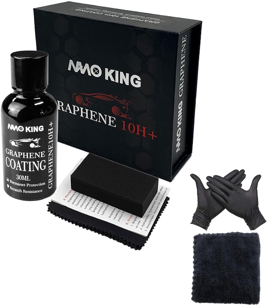 Ceramic Car Coating 10 Hours + Graphene Coating Ceramic Coating for Extra Shine Scratch-Resistant Super Hydrophobic - ShopVlot