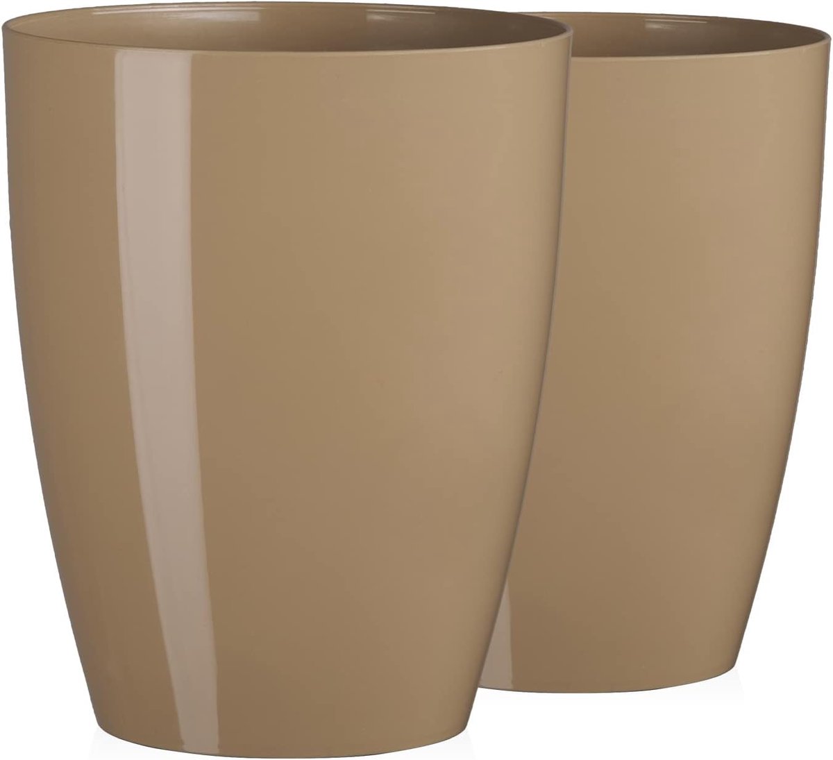 TYMAR Orchid Pot, 2 Pack, Transparent Flower Pot, Flower Pot for Orchid, Plastic Plant Pot, Modern, Slim Round Shape - ShopVlot