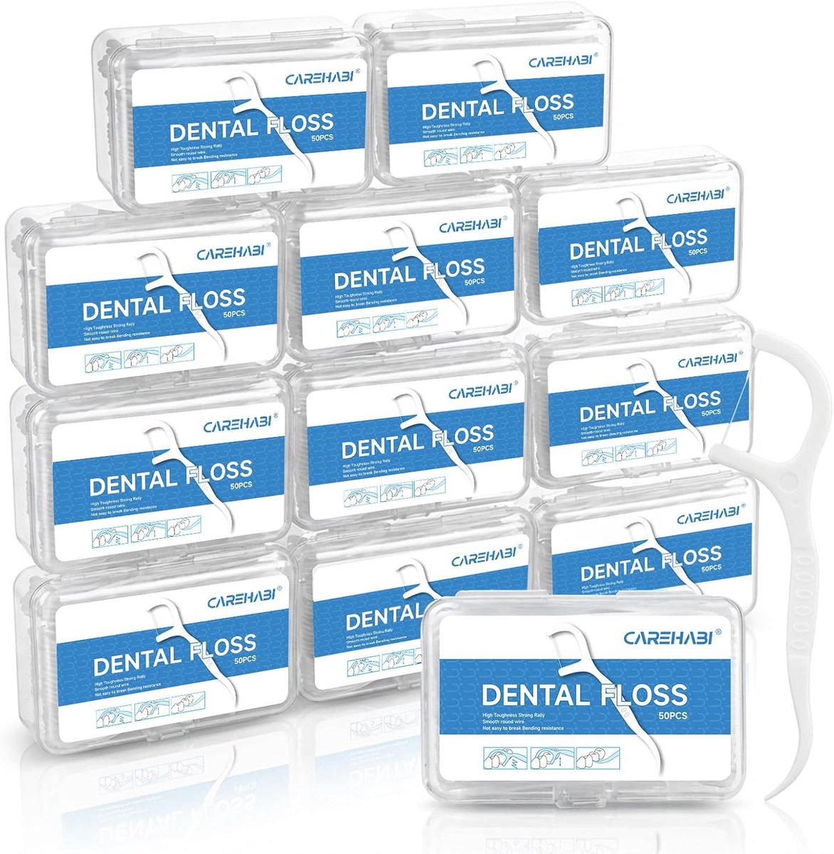600 Pcs Floss Rods, Dental Floss, Dental Cleaning, Toothpicks, Disposable Dental Care Floss Sticks for Dental Care - ShopVlot