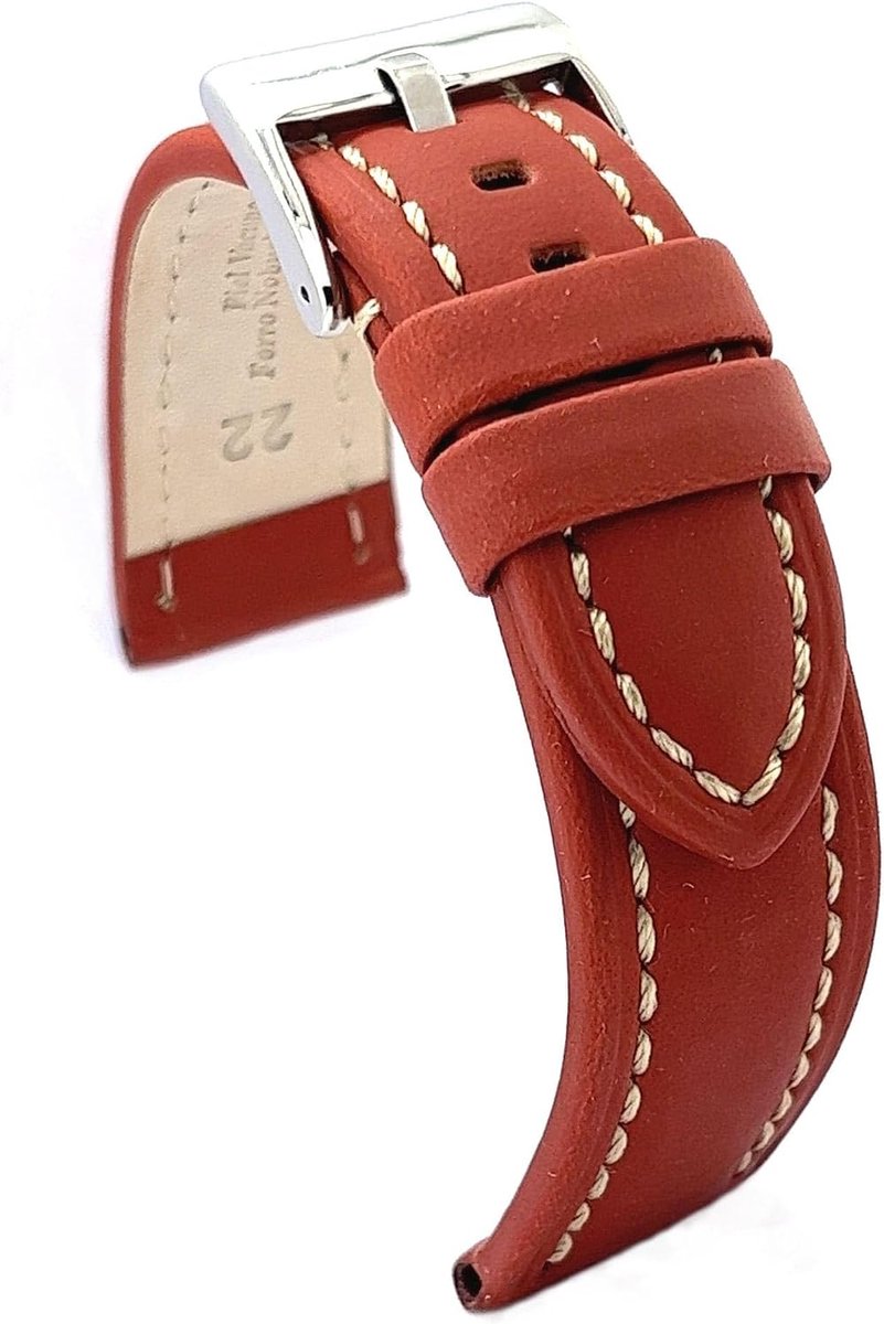 Oiled cowhide belt, Ref 377, mid brown, band ring - ShopVlot