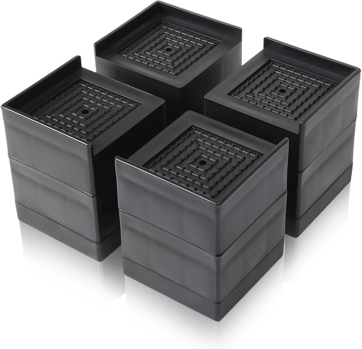 4 stuks meubelverhogers meubelpoten (hoogte: 75 mm) - ShopVlot