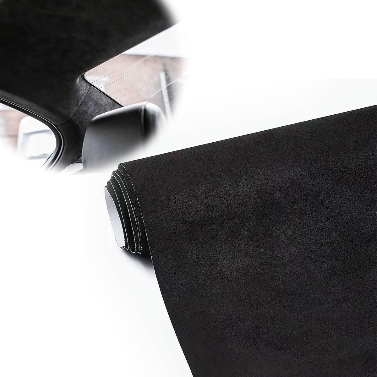 Microfiber fabric self-adhesive cockpit suede look faux leather suitable for vehicle cockpit, dashboard, roof canopy - ShopVlot