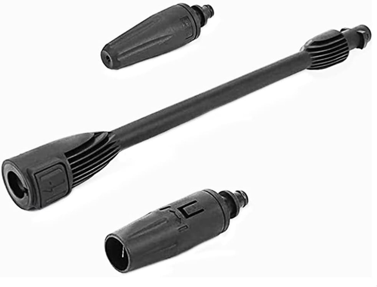 2-in-1 Hogedrukspuit Lans met Verlengstuk, Nylon, 3000 PSI, Geschikt voor K2-K7, Voor Effectieve Reiniging van Auto en Tuin