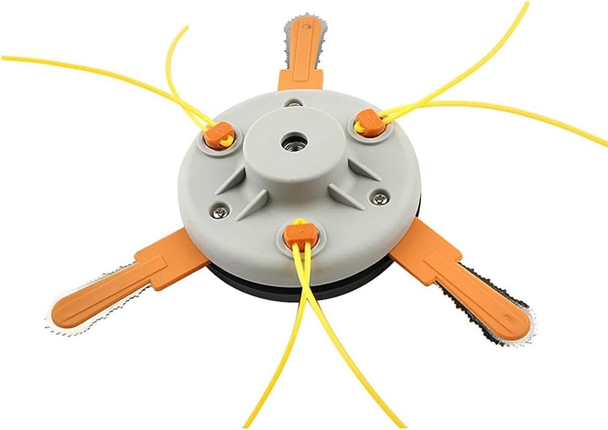 Universele Grastrimmerkop met M10 Draad, Dubbel Doel Maaierskop, Bump Feed Disc, Vervangbare Benzine Trimmer Spoelkop voor Efficiënt Grasmaaien en Onderhoud