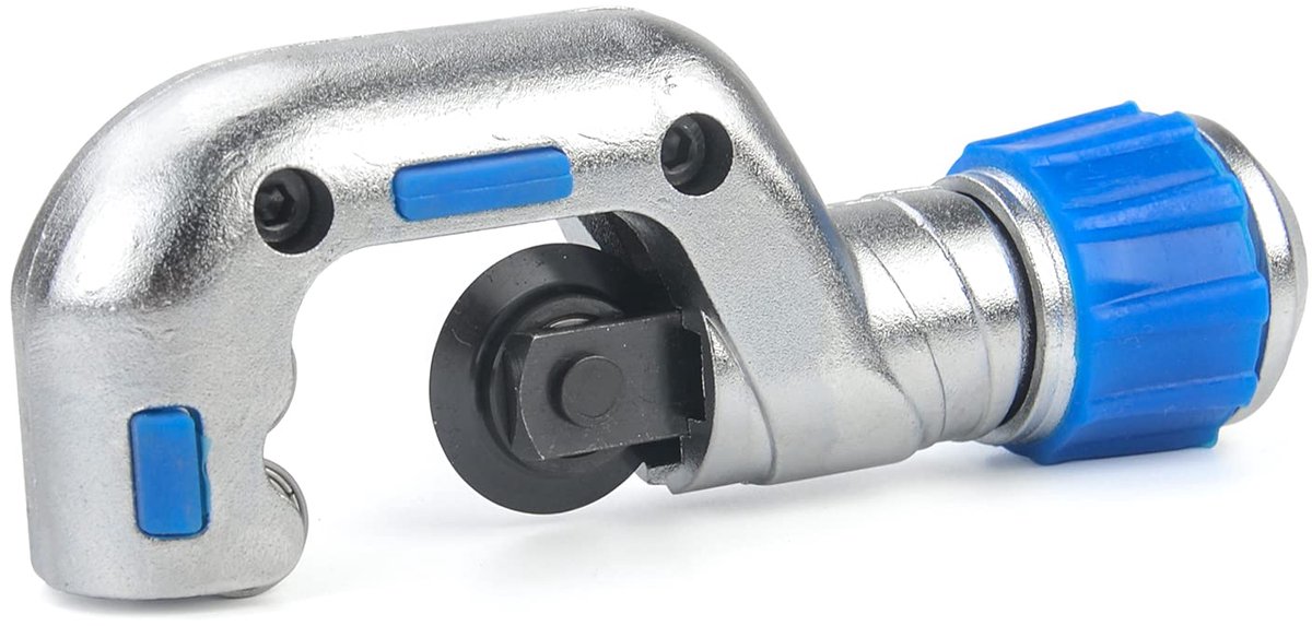 Koperbuis snijder - 3/16" tot 1-1/4" roestvrij staal CSST buismes met 2 reserve snijbladen professioneel montage reparatie gereedschap