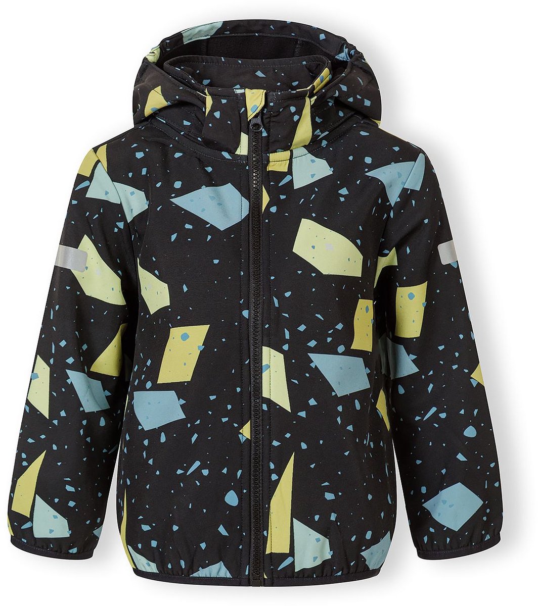 Minoti zomerjas jongens softshell met capuchon - waterafstotend