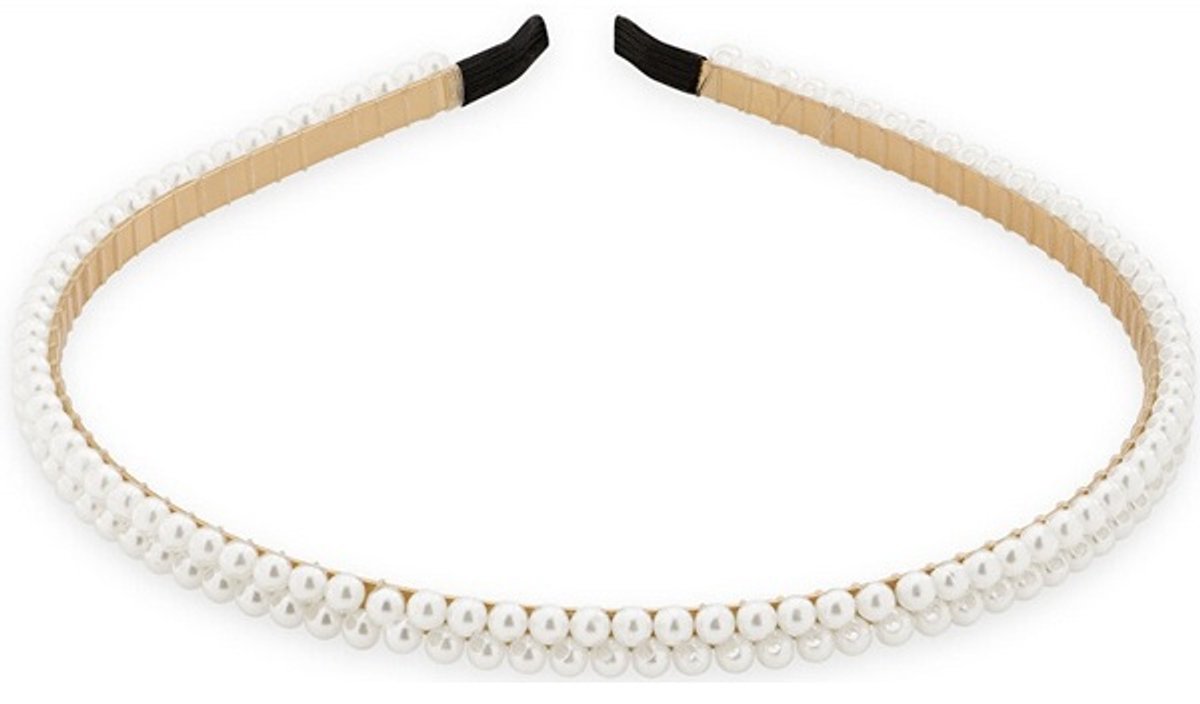 TROLI BRONZEN HAARBAND MET PARELS 1 STUK