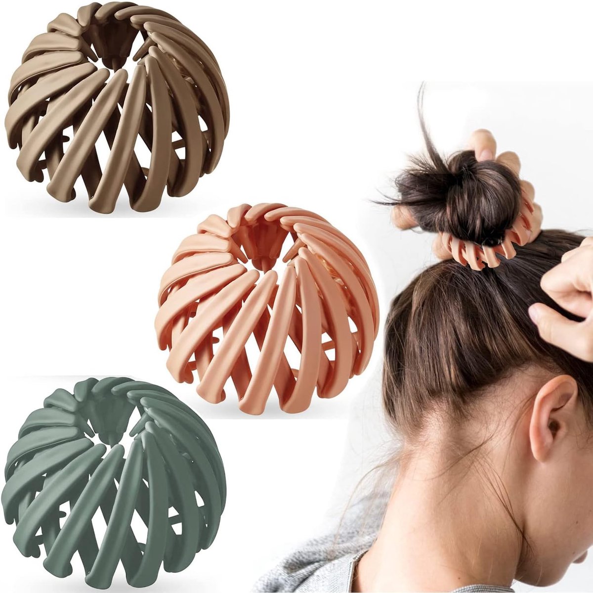 Haarspelden voor Vrouwen - Grote Vogelnest Haarclips - Vintage Design - Elegante Haaraccessoires - ShopVlot