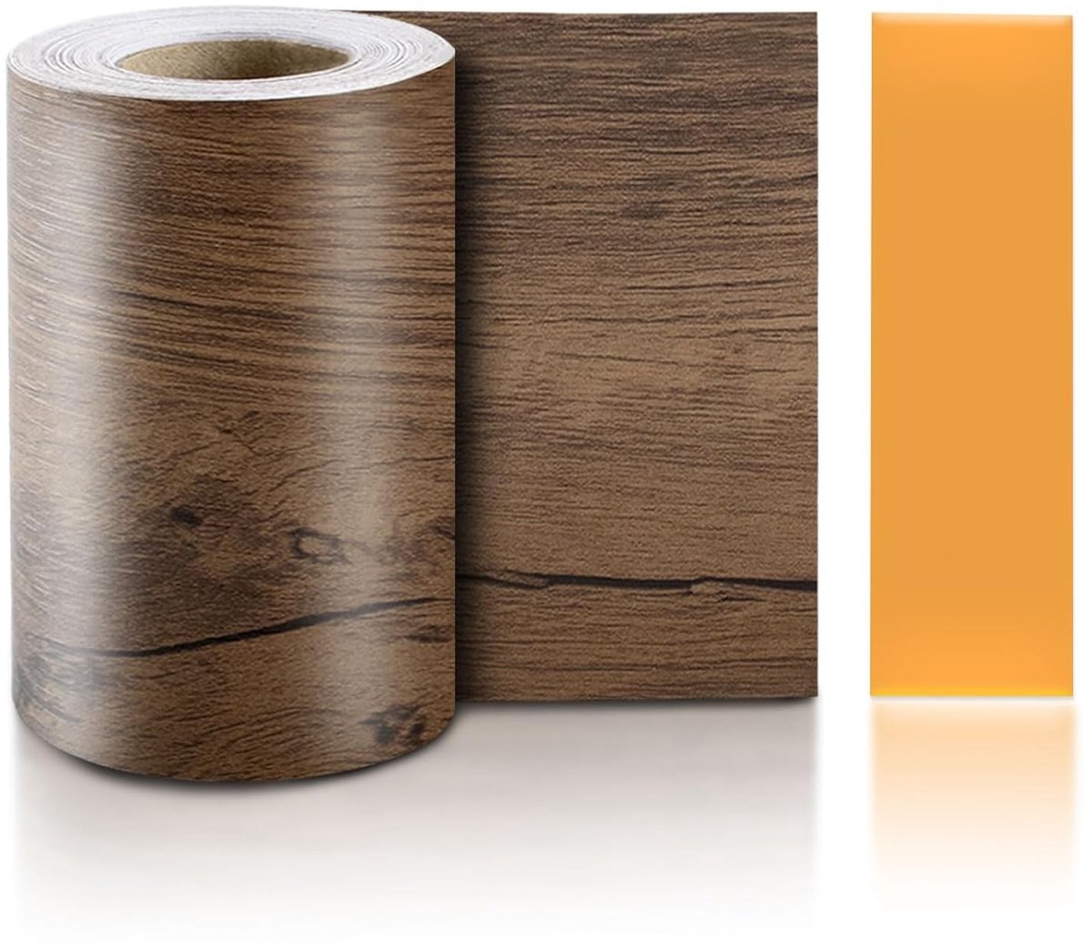 Houten Effect Zelfklevende Folie voor Meubels, Deuren, Vloeren en Wandtegels - 10cm x 10m, Perfect voor Renovatie en Decoratie