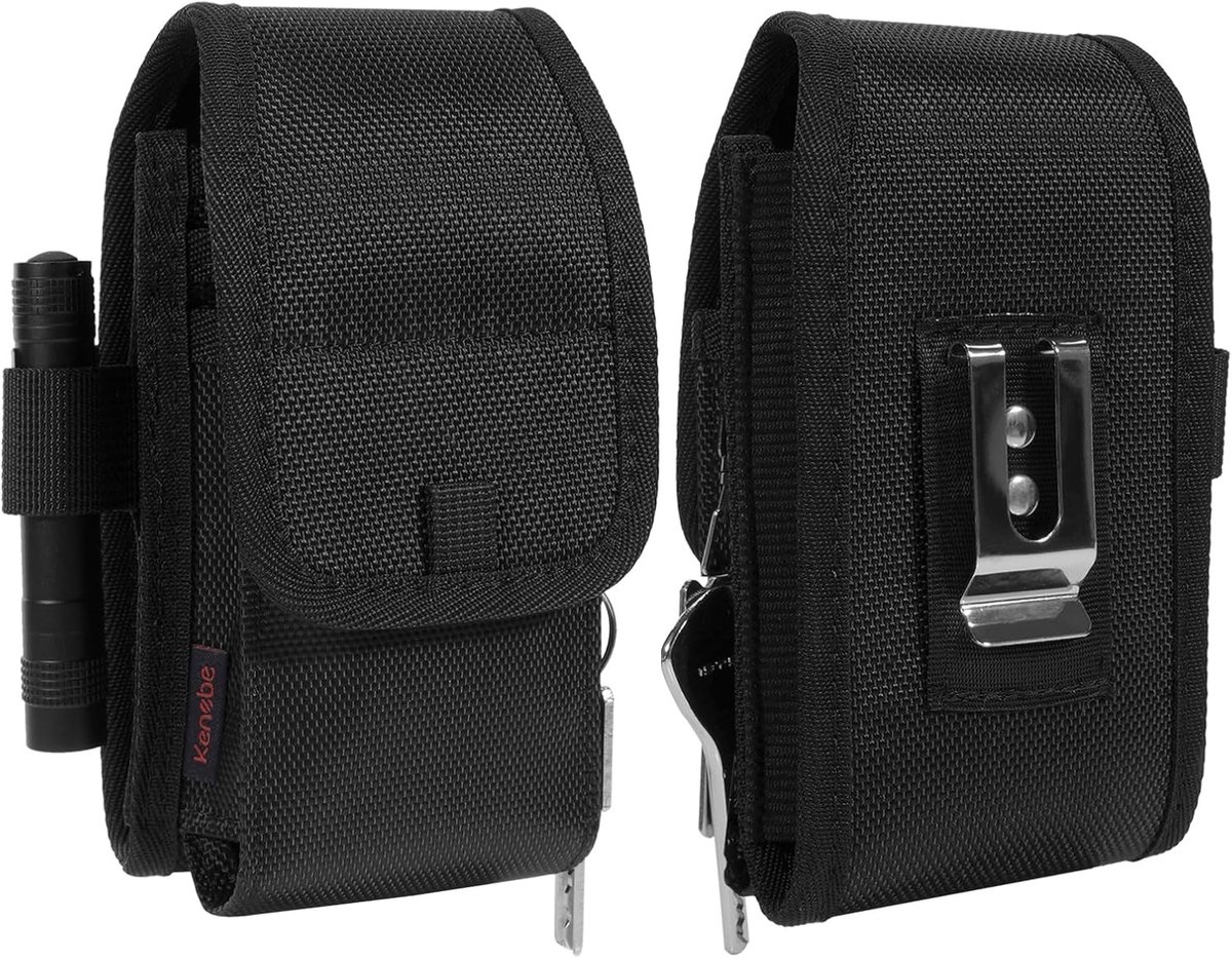 Multi-Pocket Holster voor Multi Tools, Geschikt voor Leatherman Wave Plus en Surge, Compacte EDC Tas met Riemclip voor Kamperen en Wandelen, Zwart