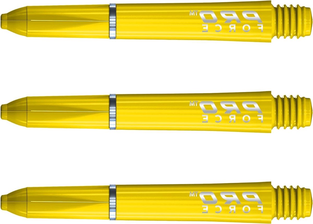 Dart Stelen - Nylon Assen - Darts Spel - Schachtvergrendeling Systeem - 35 mm Kort - Geel