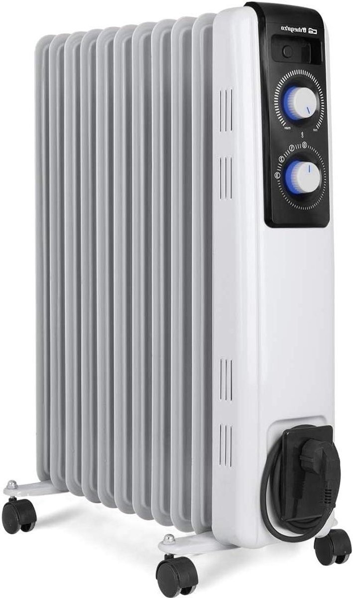 Olieradiator - Verwarmingselement - Ruimte Verwarmen - 11 Elementen - 2500 Watt - Wit