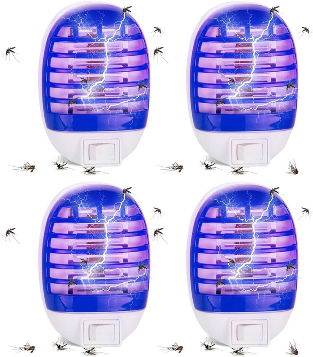 Thijox - Elektrische Insectenverdelger, Muggenstekker, UV-Muggenlamp, Vliegenval, Draagbare Muggenval voor Slaapkamer, Woonkamer, Kantoor en Keuken -