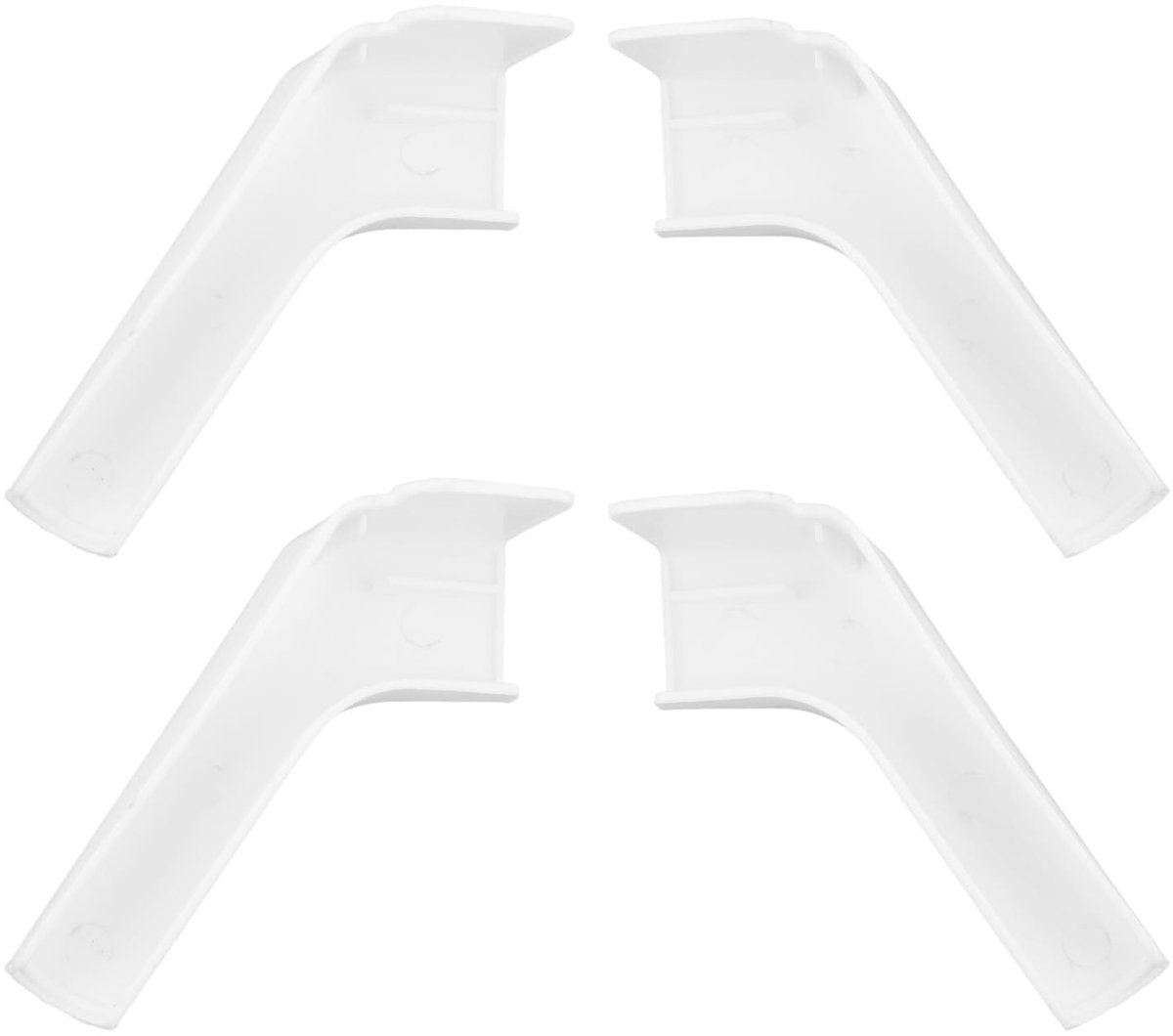 Inovra- Gootuitloop 4 Stuks - RV Gootuitlopen met Verlengstuk - Directe Afvoer van Regenwater - Kunststof - 13 x 5 x 4 cm - Afvoerbuis