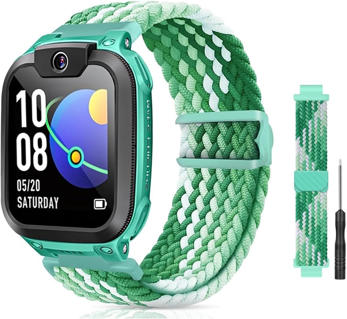 Kinderen Armband Compatibel met Watch Phone Z7/Z6/Z1, Nylon Gevlochten Vervangbanden voor IMOO Smartwatch, Geschikt voor Meisjes en Jongens