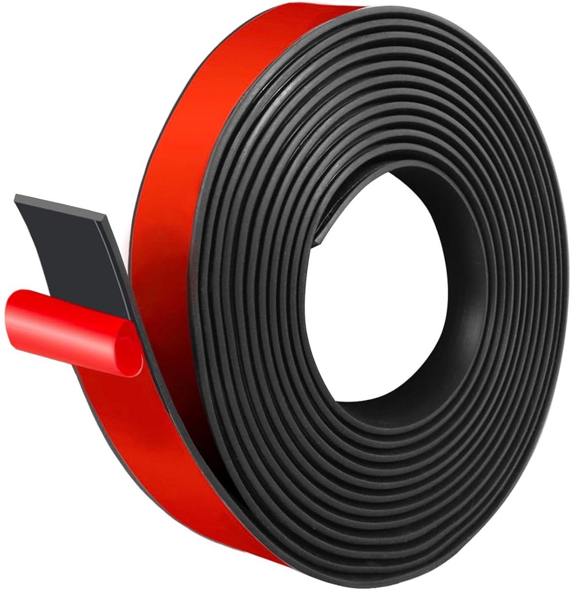 Massief Rubber Profiel - Afdichtingsstrip - Vloerbescherming - Zelfklevend - 3 meter lengte - Zwart