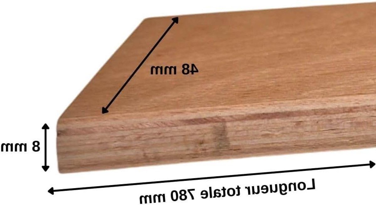 Lattenbodem Reparatie Set - Bed Bodem - Bed Herstellen - Duurzaam Materiaal - 78 cm - Licht Hout