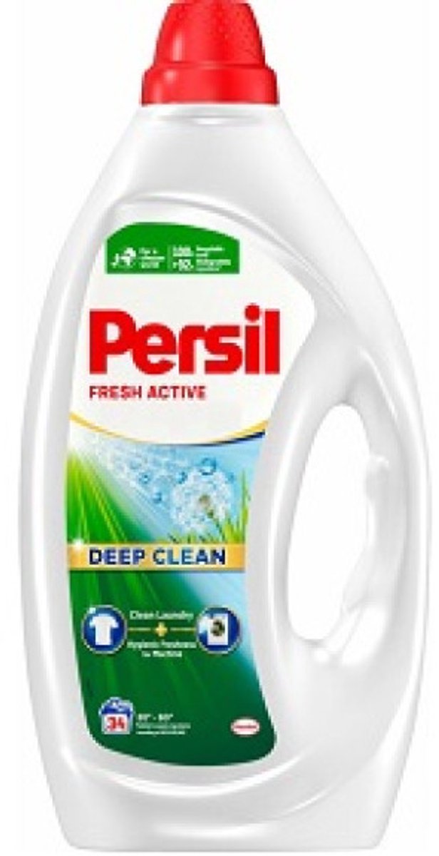 Persil Fresh Active - Vloeibaar Wasmiddel - Witte en Gekleurde Was - 34 Wasbeurten