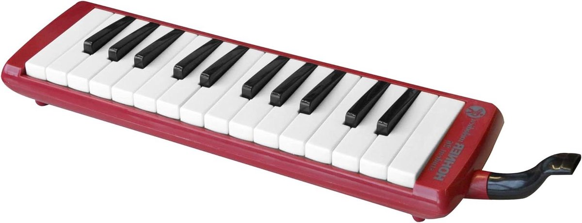 Melodica - Blaasinstrument - Muziek Leren - Populair op scholen - 26 Noten - Rood