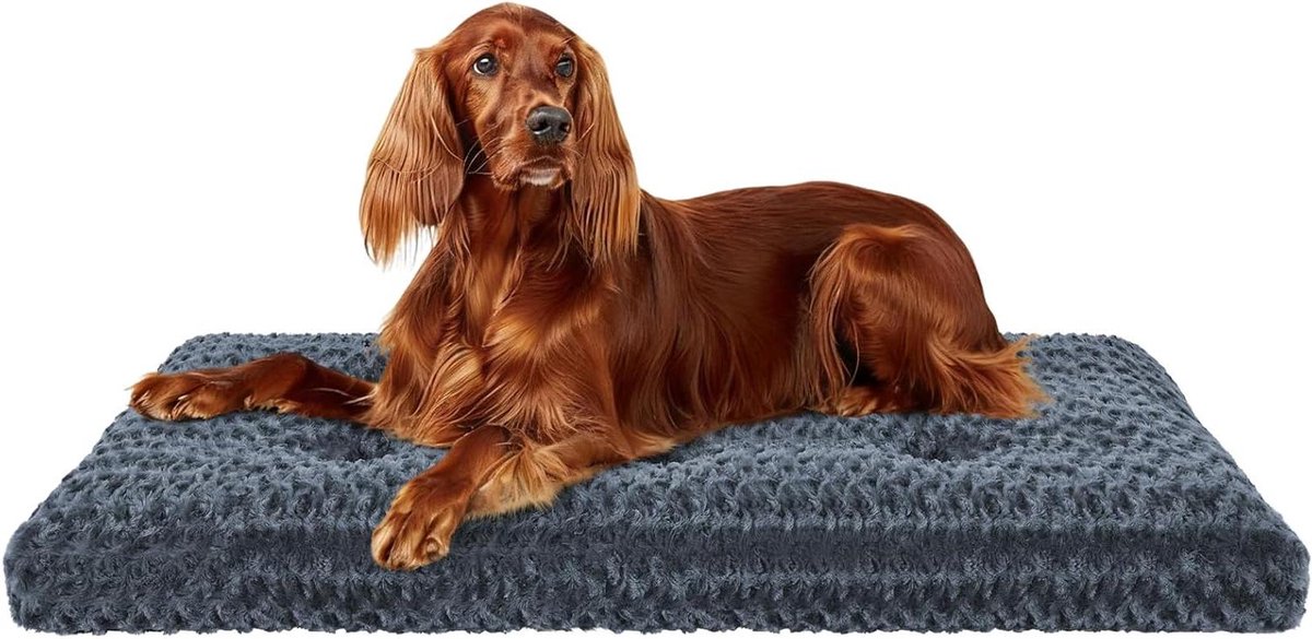 Hondenbed - Hondenkussen Mat - Rustgevend Slapen - Orthopedische Ondersteuning - 135 x 92 cm - Donkergrijs