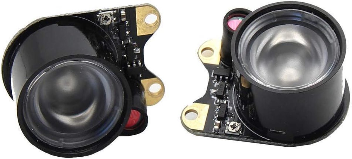 IR LED Board - Nachtzicht Module - Camera Verlichting - Hoge Kracht LED - 2 Stuks - Zwart