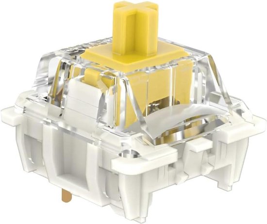 Mechanische Toetsenbord Switches - Toetsenbord Onderdelen - Gaming en Typen - Vooraf Gesmeerd - 108 Stuks - Geel — afbeelding 2