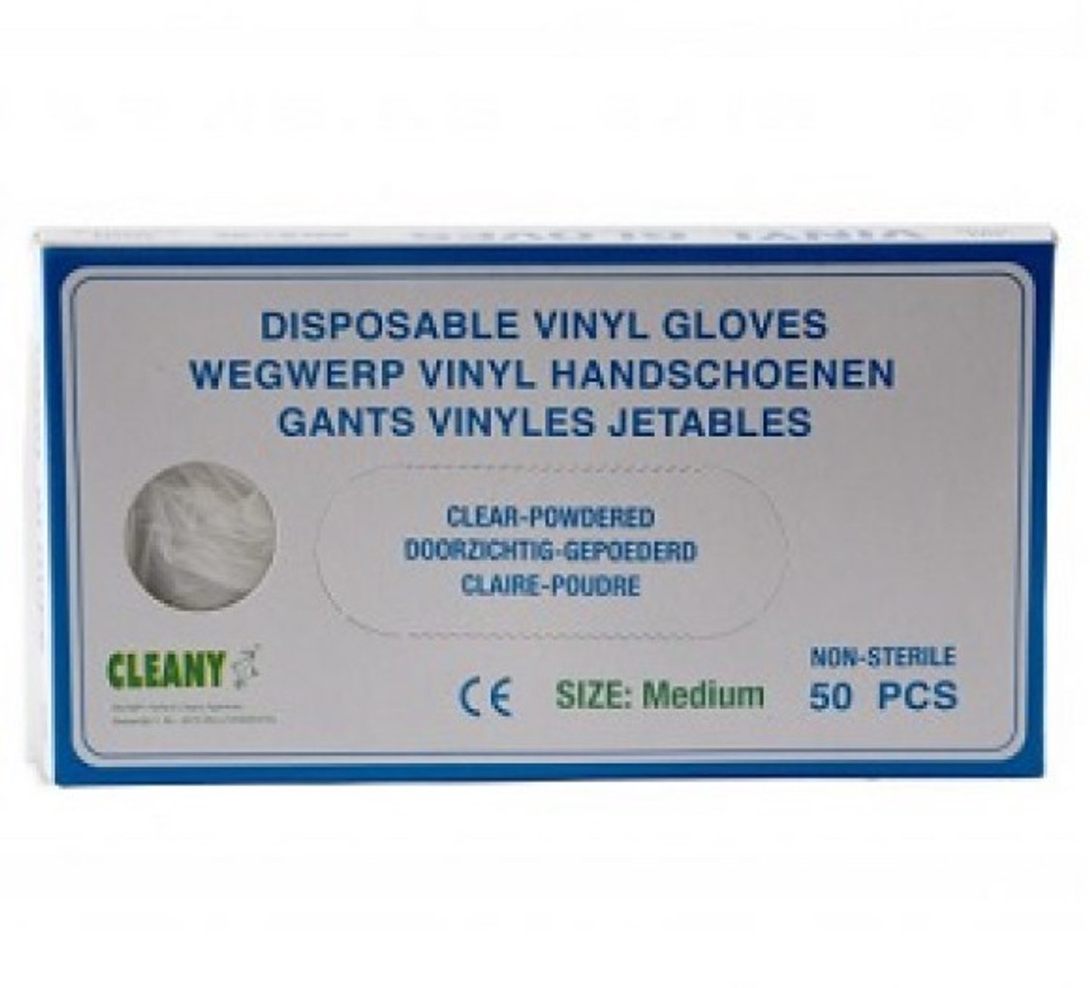 Cleany Vinyl Handschoen /50st XL