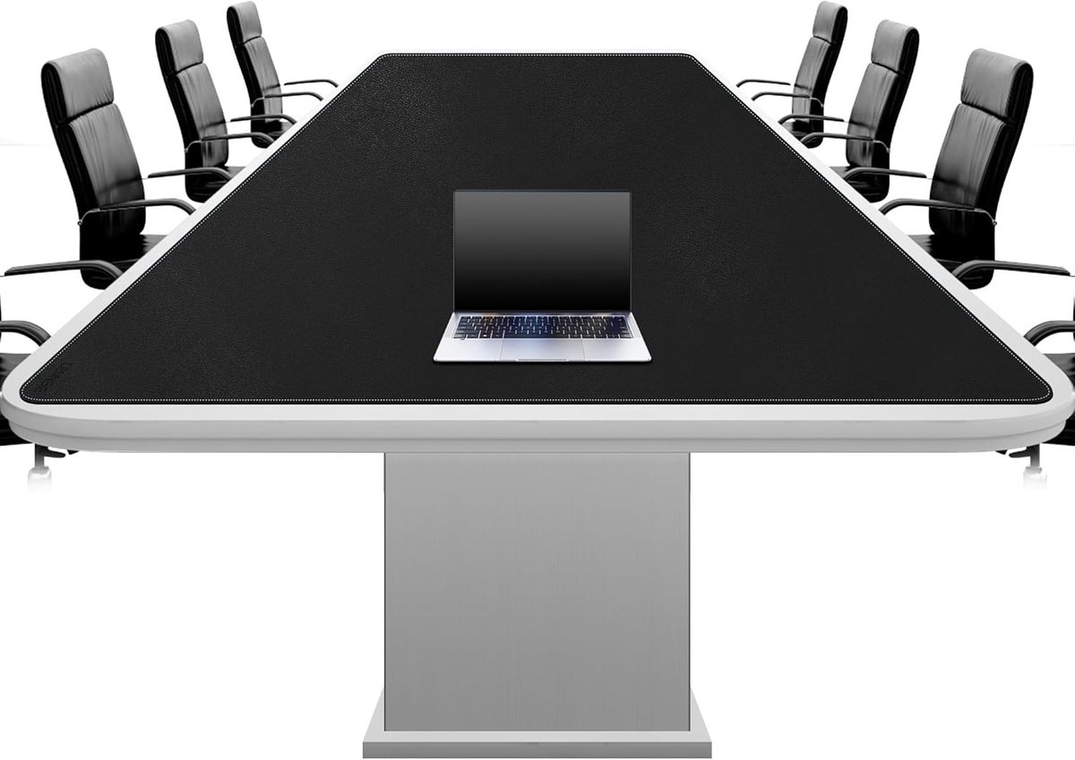 Extra grote leren bureau mat 20x100cm, waterdicht en antislip, ideaal voor kantoor en thuis, beschermt bureau en muismat