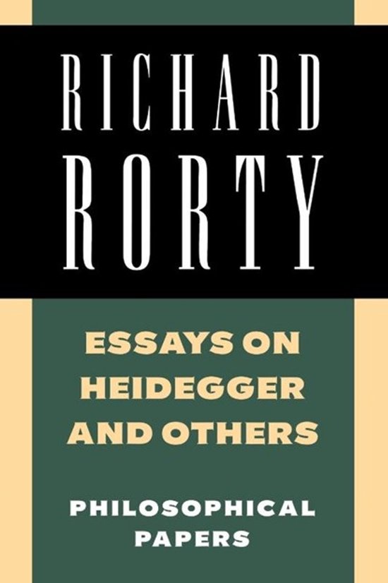 Essays On Heidegger And Others Philosoph