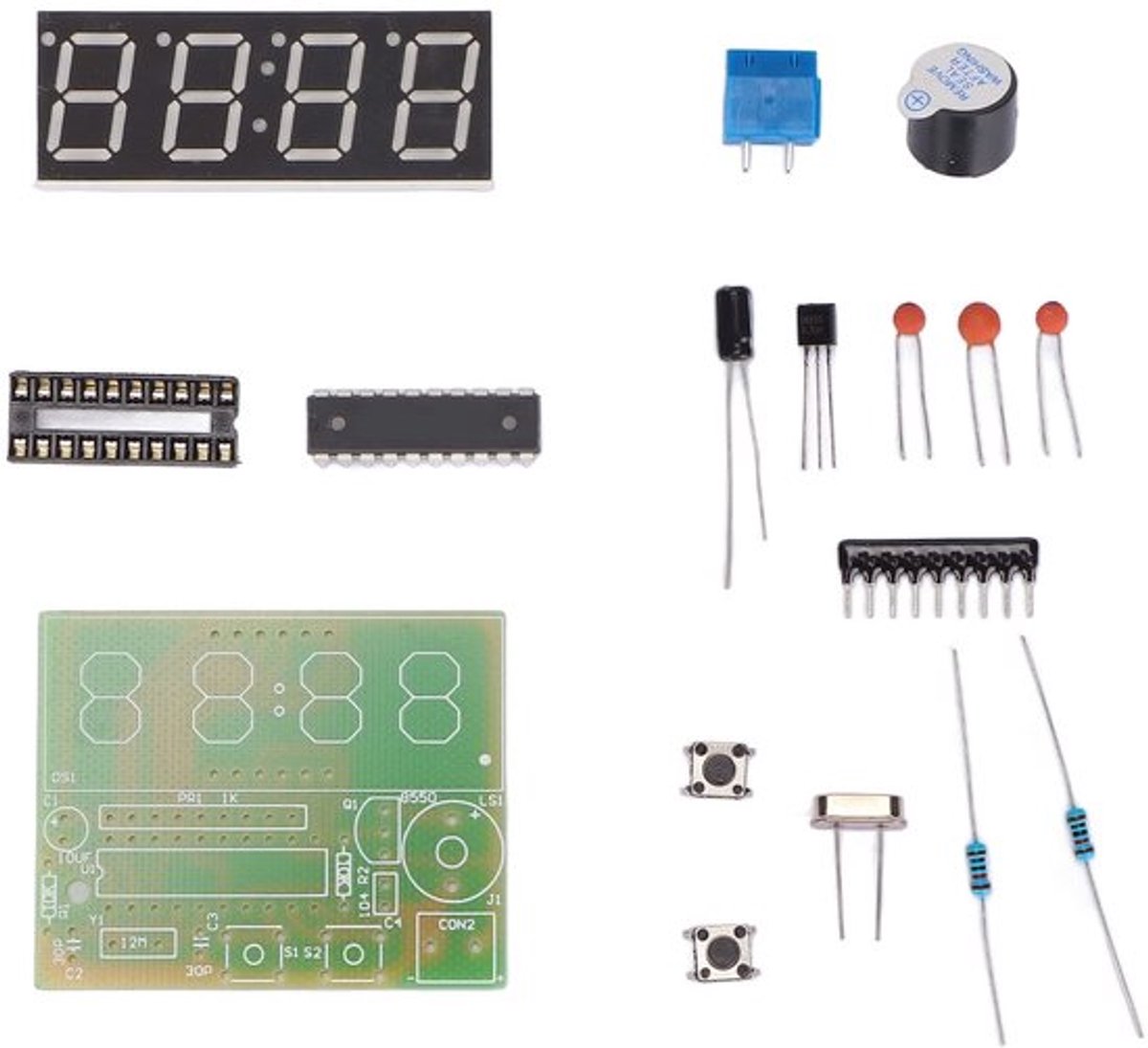 Golden crown - Digitale Elektronische Klok Kit - DIY Wekker Kit