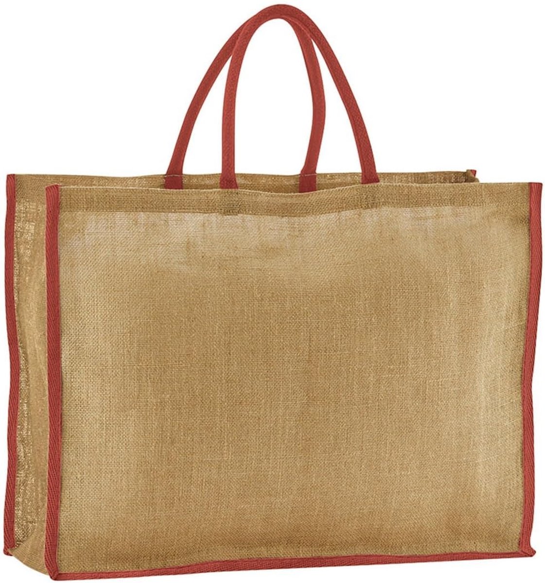 Thijox - Duurzame Jute Shopper - Natuurlijk/Navy - Herbruikbare Marktas - Eco-vriendelijk, Stijlvol & Persoonlijkiseerbaar - Ideaal voor Dagelijkse Bo