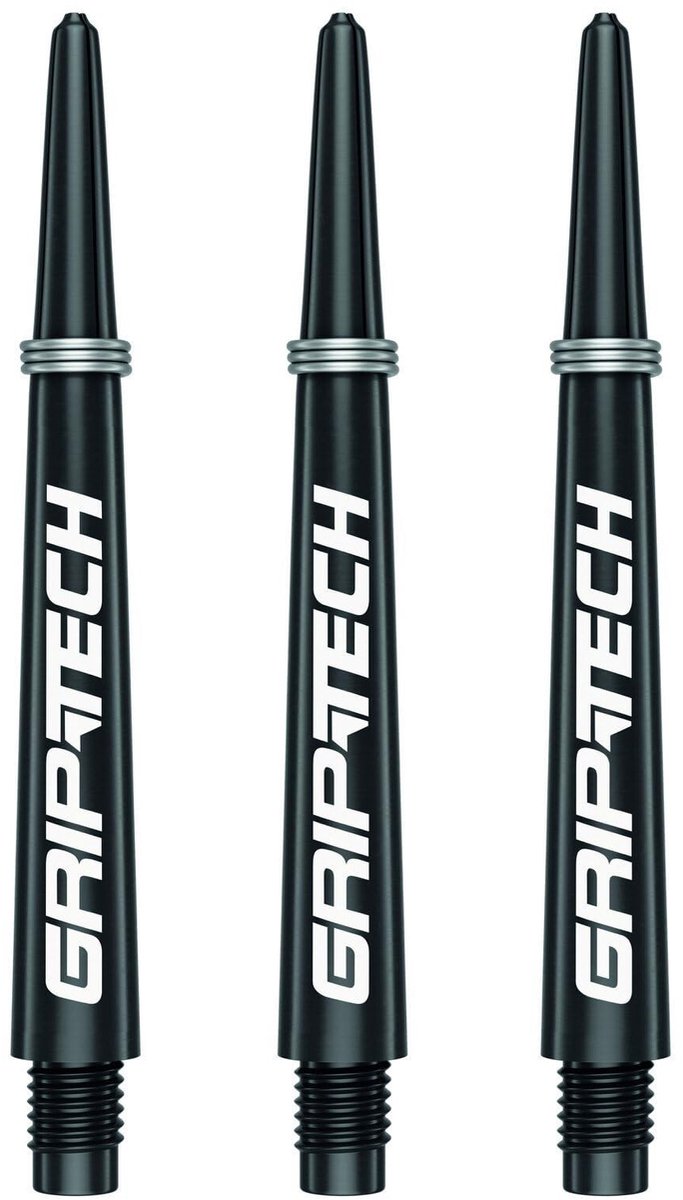Inovra - Griptech Shafts Medium - Zwarte Dartshafts voor Darts