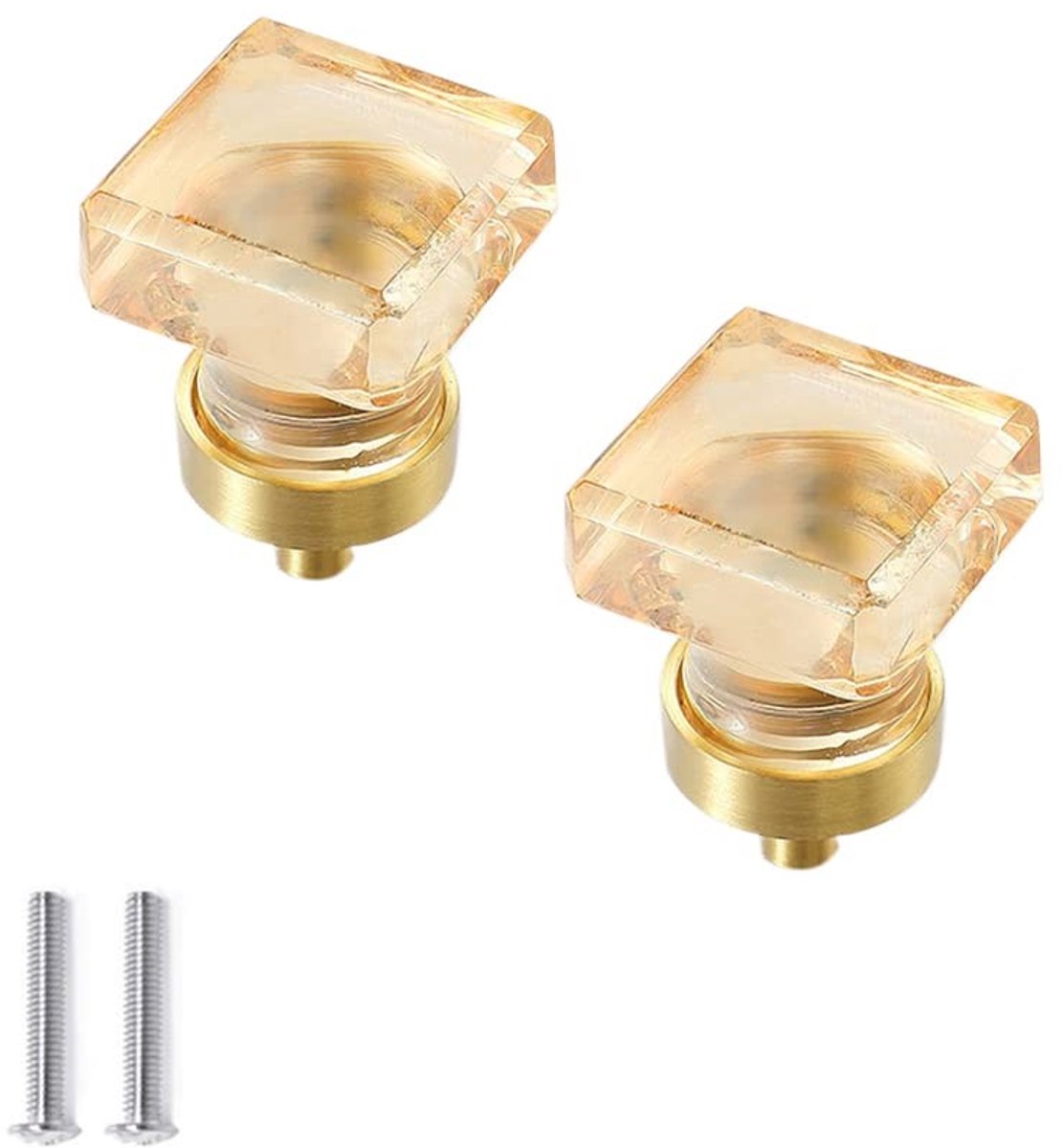 Inovra- Kastknoppen 2 Stuks - Kristalglas - Zinklegering - Decoratief - Voor Kasten/Laden 