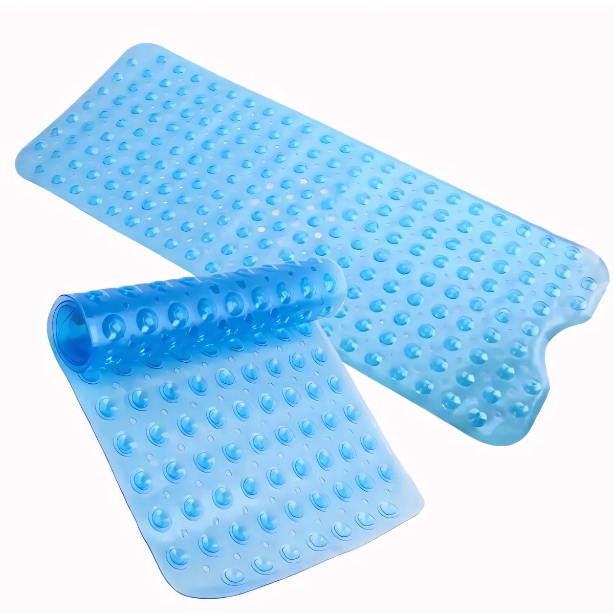 Inovra- Badmat Antislip 100 x 40 cm - Douchemat met Zuignappen - Veilig voor Gevoelige Huid - Multifunctionele Mat - Huidvriendelijk Rubber - Ideaal voor Badkamer en Keuken