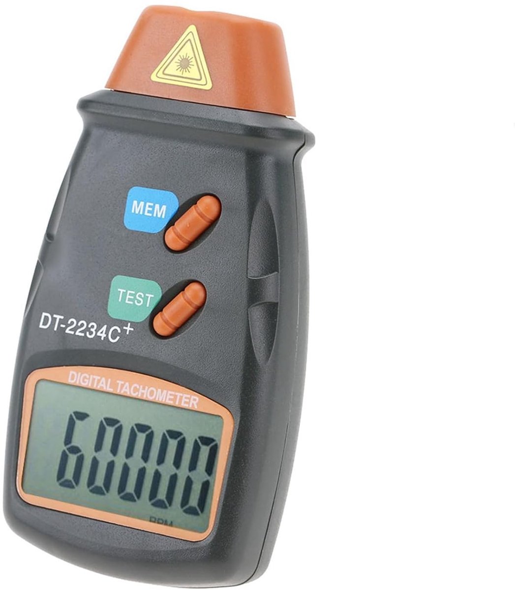 Digitale Tachometer voor Contactloze Metingen van Snelheid en Vermogen van Kleine Motoren en Bewegingen