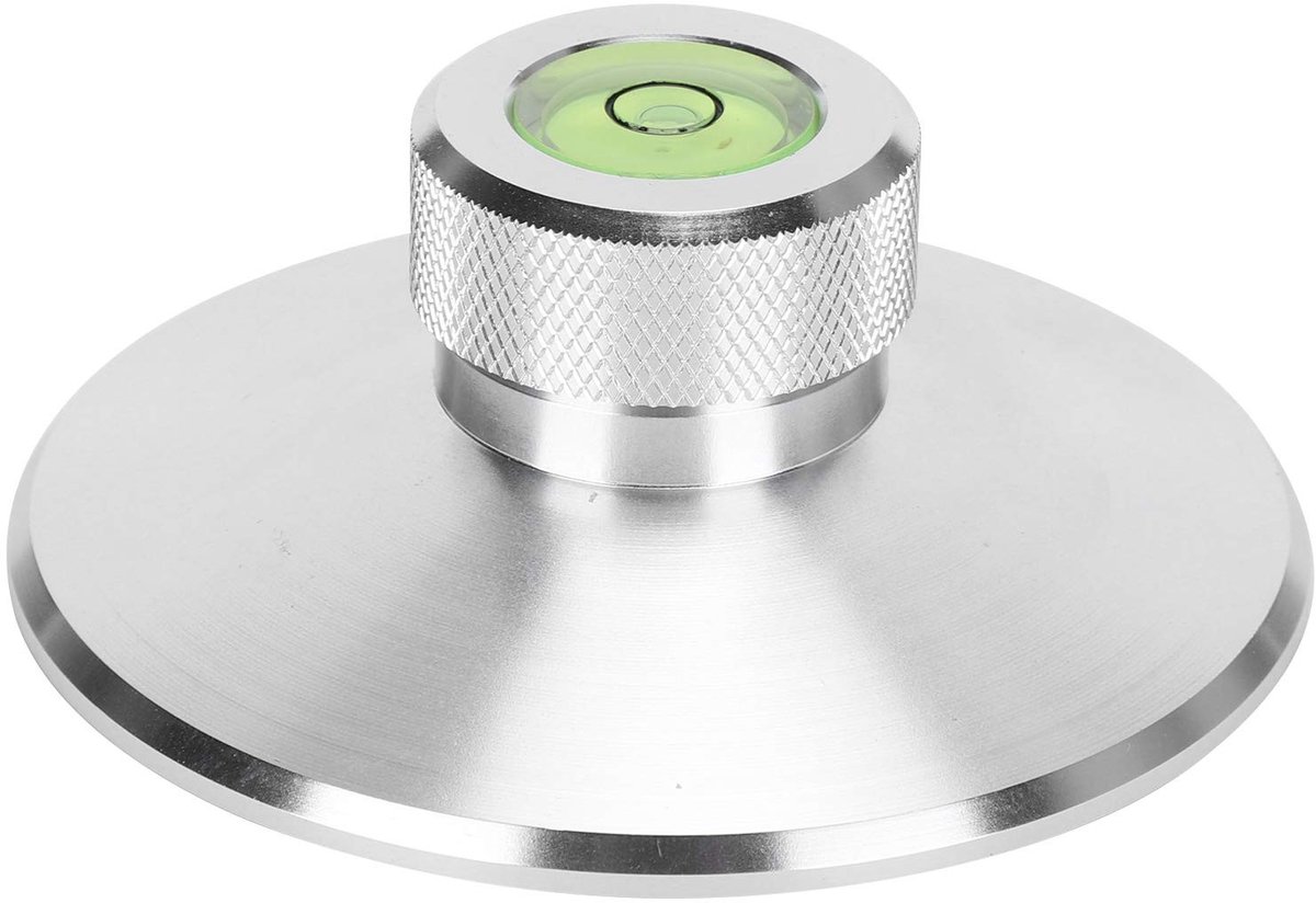 Inovra- Platenstabilisator Lichtgewicht Aluminium - Platenpuck - Gewichtsstabilisator - LP110S - Compact - Eenvoudig op te bergen - Record Stabilizer