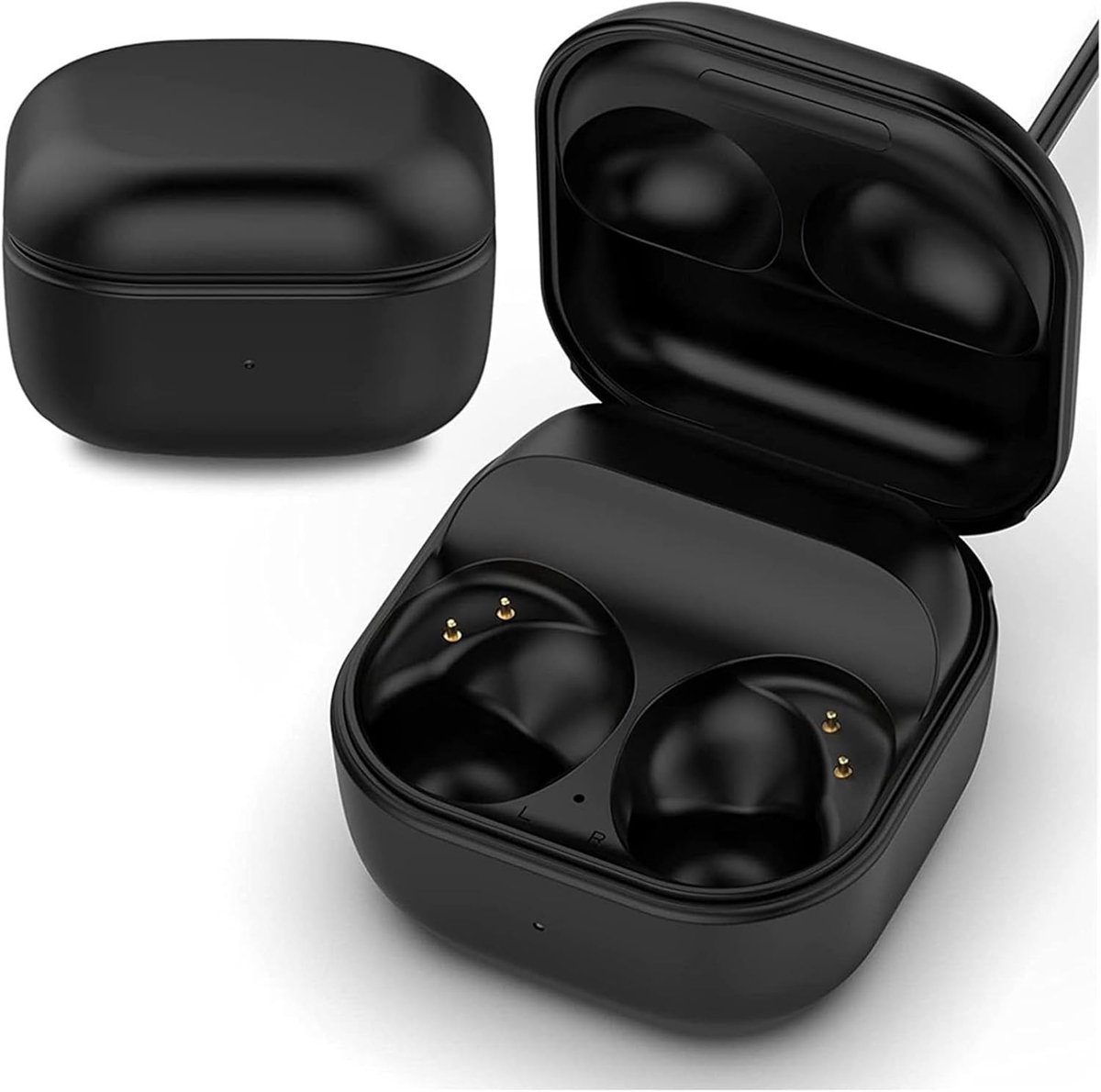 Oplaadcase voor Bluetooth Earbuds, Vervangbare USB Docking Station voor Draadloze Oordopjes, Geschikt voor Diverse Modellen, Zwart