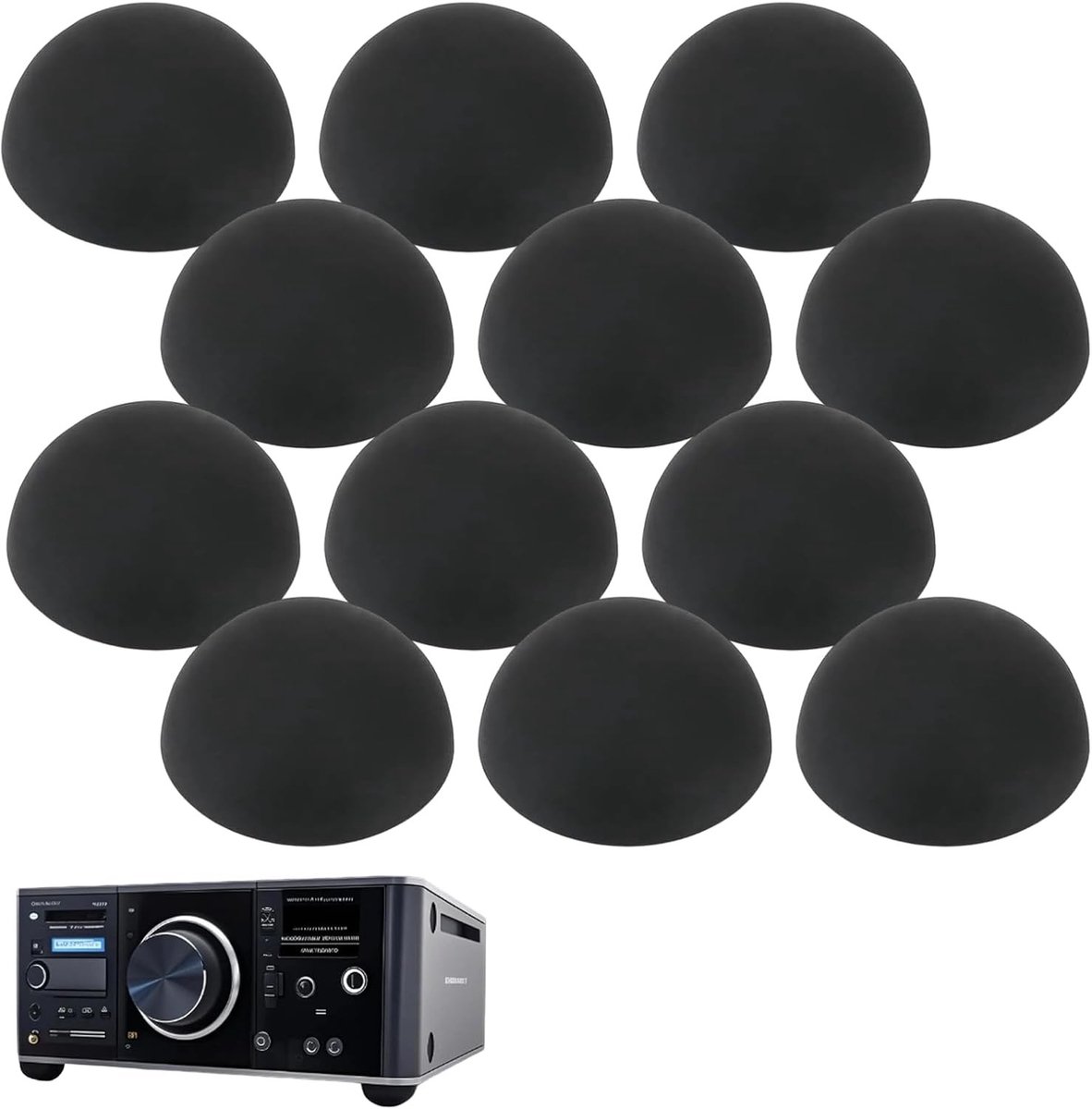 Rubberen Voetjes voor Geluidsreductie - 10 Stuks, Vibration Isolatie voor Meubels, Apparaten en Speakers