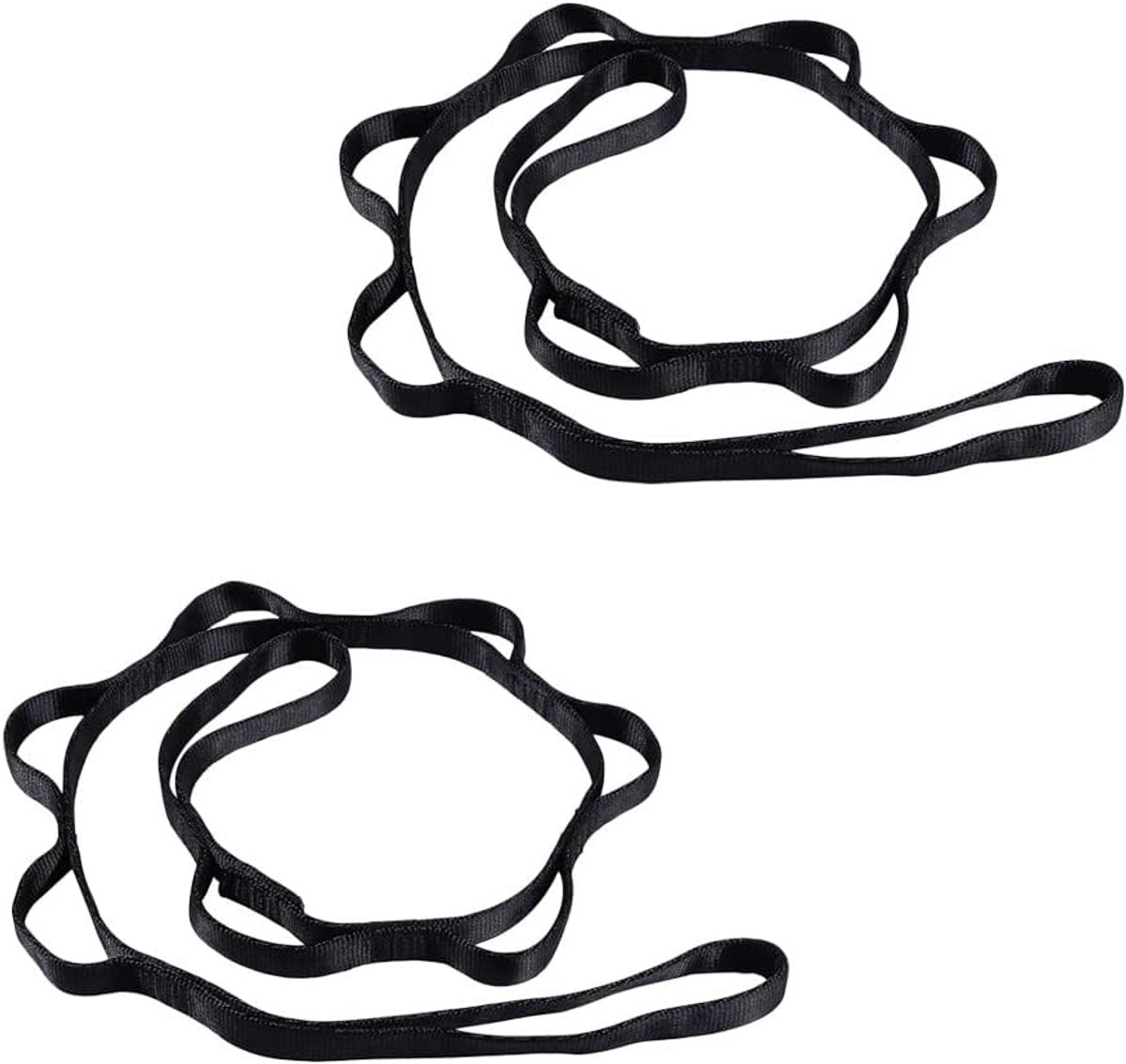 SnelShoppen - 2pcs Hammock Strap Ropes - Verstelbare Daisy Chain Sling voor Yoga, Pilates, Rock Climbing - Duurzaam Nylon, Perfect voor Camping en Bui