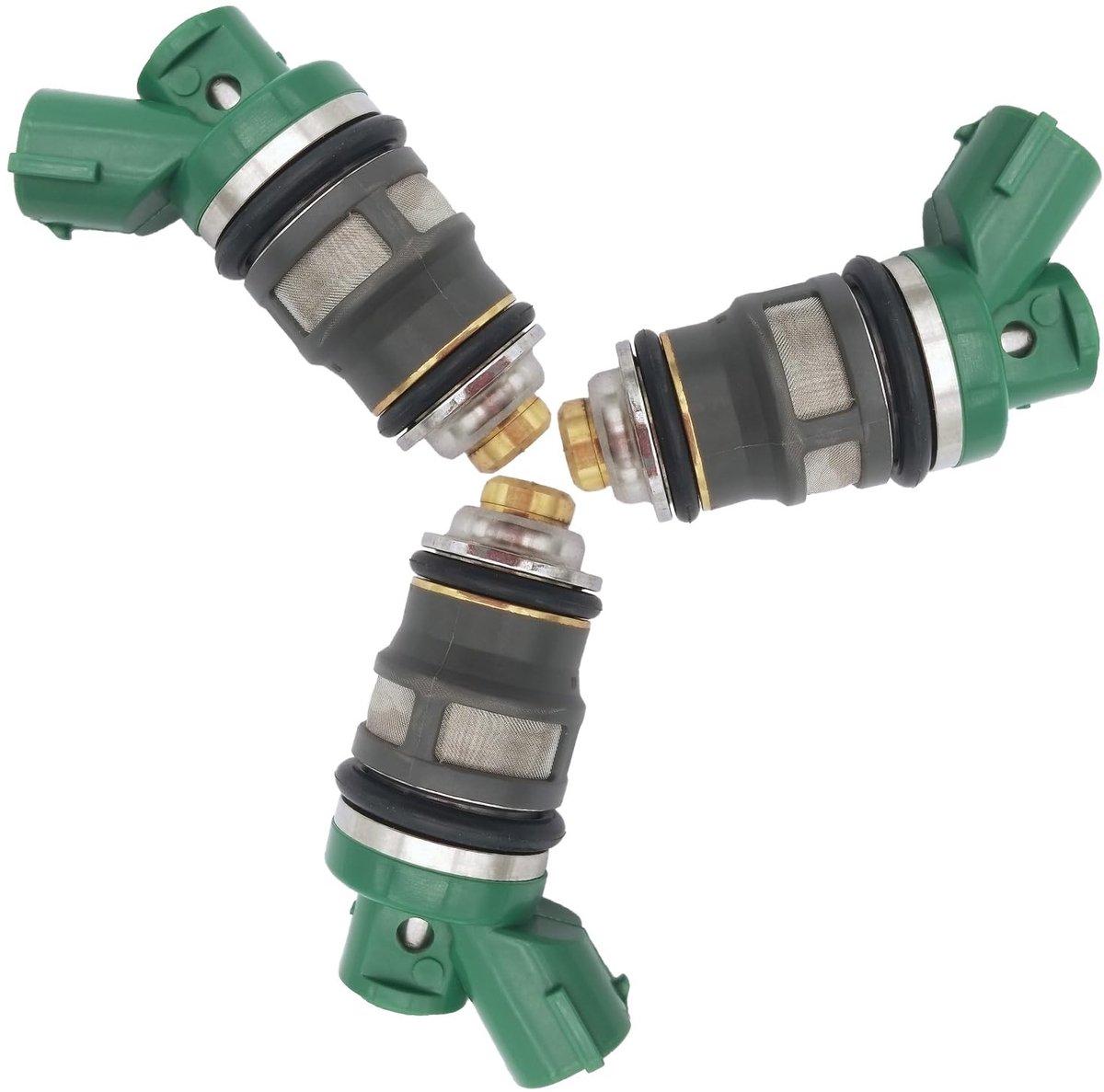 Dailygoods- Brandstofinjector 3 Stuks - Hoge Impedantie - Voor Suzuki Outboard 40HP/50HP - Compatibel met 1999-2010 - VIN# 05001F-251001 - Kwaliteitsonderdeel - Brandstofpomp