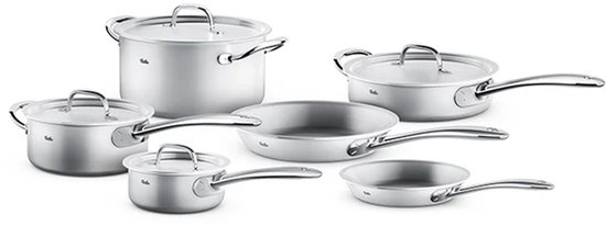 Fissler M5 pro-ply - 10 delig pannenset - Meerlagen Materiaal - Inductie Geschikt