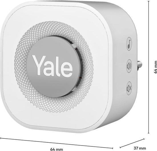Deurbel Gong - Wit - Instelbare Beltonen - Plug-in Installatie - Binnen - Compatibel met Slimme Videodeurbel — afbeelding 5