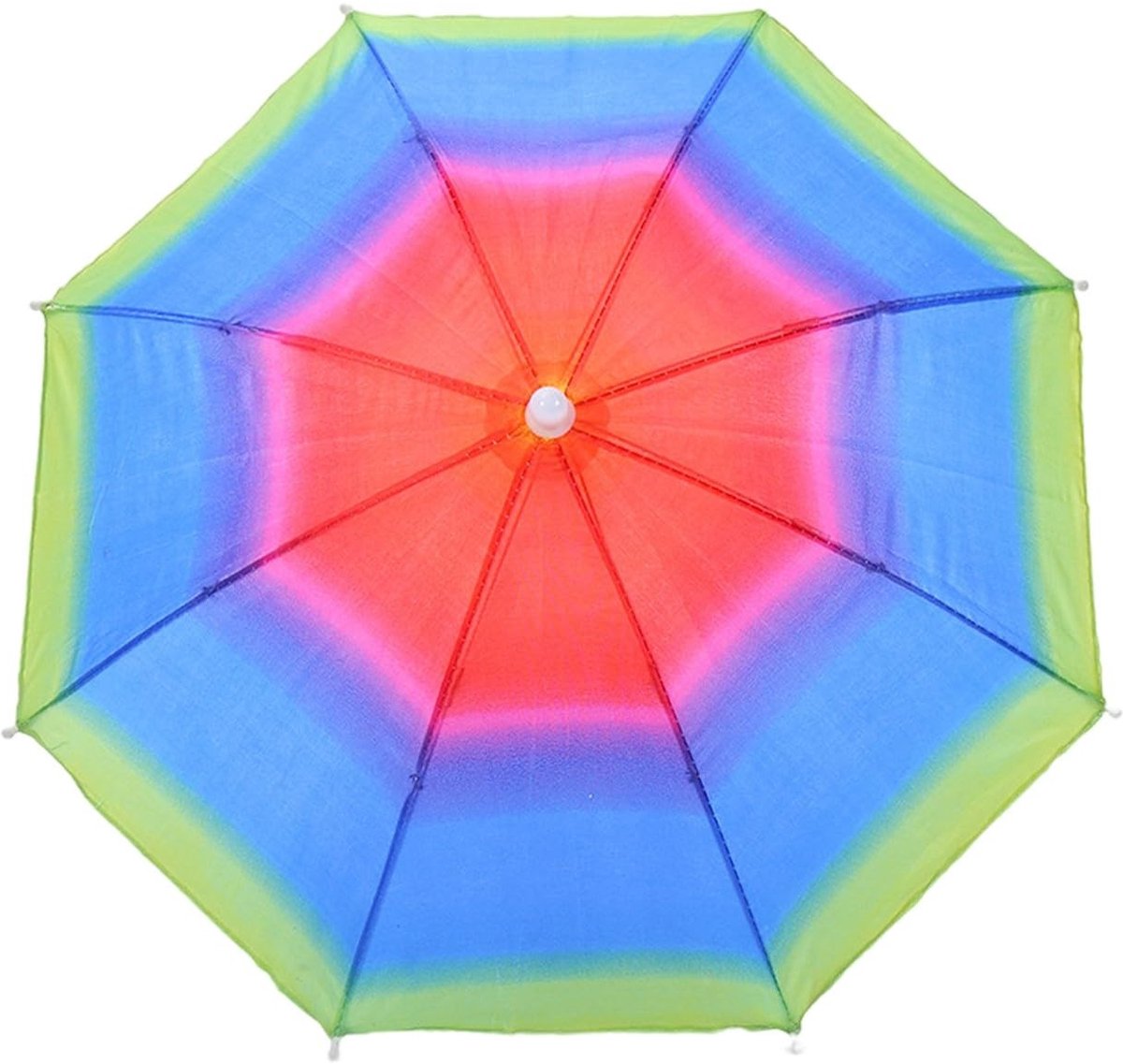 Dailygoods- Parapluhoed - Waterdichte Hoed - UV-bescherming - Verstelbare Hoofdband - Lichtgewicht - Diameter 50 cm - Regenhoed