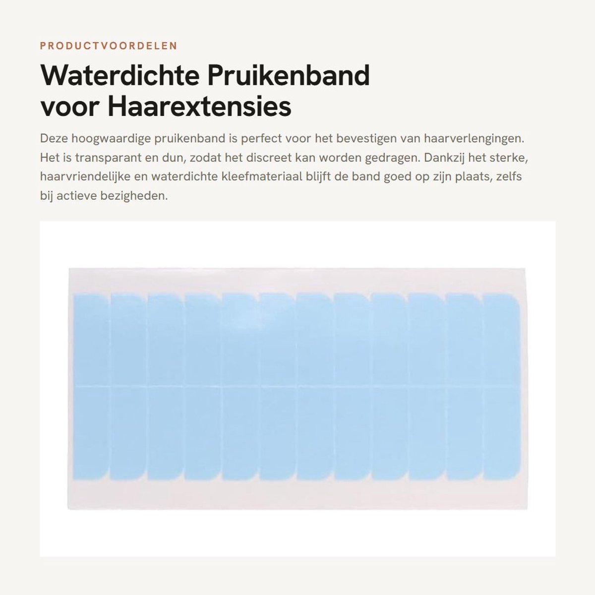 Dailygoods - Waterdichte Pruikenband voor Haarextensies 120 stuks