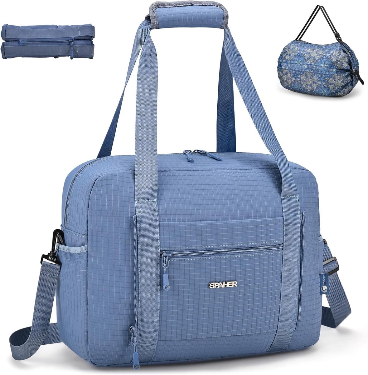 20L Reistas voor Handbagage - Vouwbare Sporttas voor Weekendtrips, Luchtvaart en Fitness - Lichtgewicht Cabin Bag met Opbergzakken voor Mannen en Vrouwen