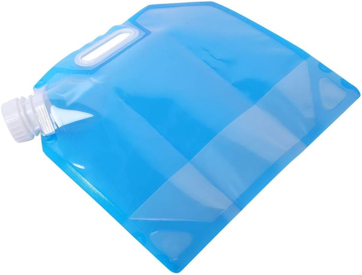 3L/0.8Gallon Draagbare Opvouwbare Waterzak Survival Container Tas Voor Backpacken Wandelen Picknick Camping BBQ Aardbeving Jongens Potje Tas Voor Noodgevallen Opvouwbare Plastic Zak Voor Outdoor Avont