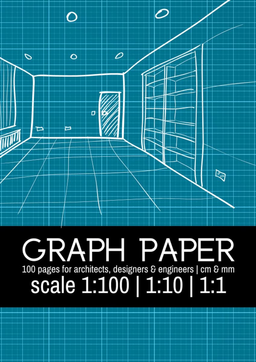 Paper | metric scale 1:100 | Notebook for Architects, Engineers & Designers |: 100 pages | Light Grey Grid | Centimeter & Millimeter Paper for ... Drawing A4 (21x 29,7 cm , or 8.3” x 11.7”)