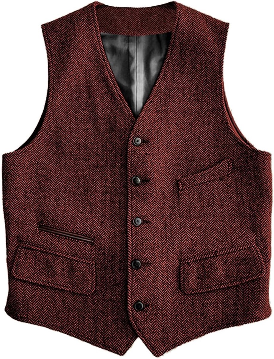 Wollen kostuumvest, formeel, regular fit, gilet voor bruiloft, gilet
